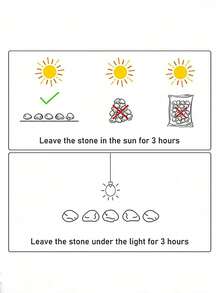 1000/800/500/300/100pcs Glow In The Dark Pebbles, Solar Powered Decorative Stones For Outdoor Pathways, Gardens, Swimming Pools, DIY Crafts, Aquarium Decor, Planters And Fish Tanks - Multicolor - View 6