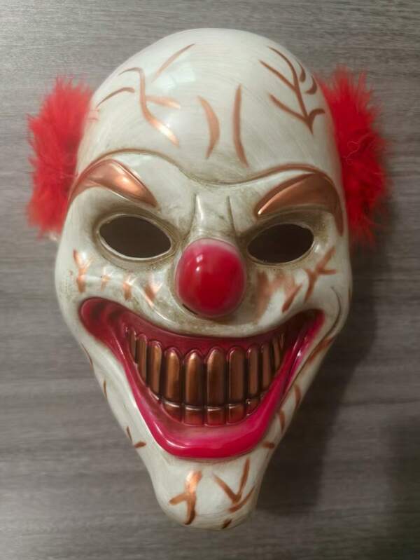 1 stuk Halloween Retro Clown Masker voor Vrouwen Mannen Feestdecoratie Accessoires Cosplay Rood Haar Clown Masker Grin Horror Masker