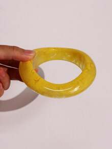 1 件彩色木质螺旋和黄色树脂手链，夏季假日装饰手链 - 彩色 - 查看 10