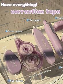 5pcs Good Luck Correction Tape, Strong Covering Power Durable Beautiful Have Everything Writing Correction Large Capacity, Kids Gift Student Reward School Supplies