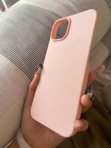 极简高端粉色手机壳适用于 17 Pro Max/17 Pro/17 Air/17/16 Pro Max/16 Pro/16/16 Plus/15/15 Pro Max/15 Pro/15 Plus/11/12/13/14 Pro Max/XS/XR/11 Pro/11 Pro Max/12 Pro/12 Pro Max/13 Pro/13 Pro Max/7 Plus/14 Pro/14 Pro Max/14 Plus/7 Plus/8 Plus/8/SE2，男女创意设计 - 粉紅色-無邊框 - 查看 3