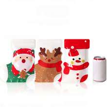 Bolsas de regalo de Navidad, bolsas de regalo de mano premium, bolsas de embalaje de recuerdos de plástico