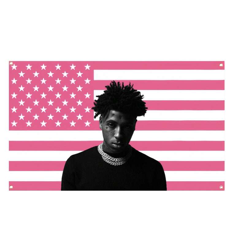 YoungBoy Never Broke Again Flag Tapestry Polyester 90g Printed Wall Hanging For College Dorm, Bedroom, Living Room, Home Decor, Beautiful Art Tapestry, Ideal Holiday Gift - Multicolor - View 6