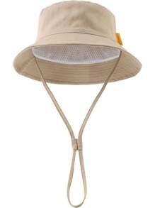 JANGANNSA Cotton Baby Sun Hat Infant Toddler Boys Girls Bucket Hats Summer Sun Protection Beach Caps