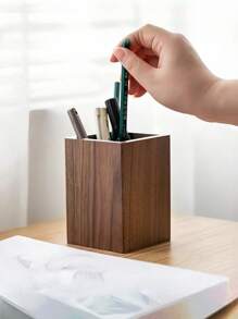 1 件黑胡桃木笔筒、遥控器和办公桌收纳盒、菱形和方形笔筒、笔筒、铅笔盒、办公室装饰、蜡笔筒、笔筒、办公设备、桌面收纳盒、办公文具、记号笔收纳盒、化妆品收纳盒、收纳盒、收纳盒、护肤品收纳盒、办公室收纳盒、文具收纳盒、指甲收纳盒、卧室装饰 - 彩色 - 查看 3