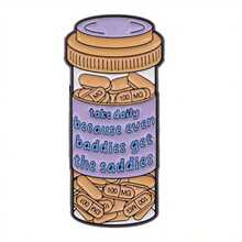 Mental Health Bottle Enamel Pin Badges On Backpack Women Brooches Men Lapel Pins Medical Jewelry Cosplay Accessories Gift - 1 - 查看 2