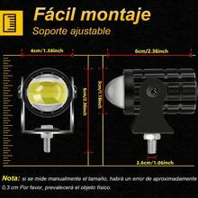 4 Pcs LED Motocicleta Luz Auxiliar Externa Super Brillante Potente Modificado Motocicleta Foco