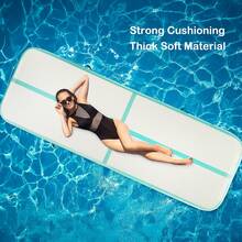 Air Floor Mat 10ft Tumbling Mat Inflatable Gymnastics Mat Thick With Pump For Youth/Adults - Green without Pump- - View 4
