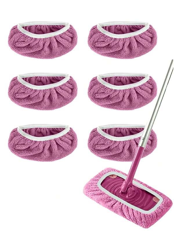 Pack de 2/4/6 serpillières pour sol mouillé, lavables pour chiffons de sol humides, idéal pour les chiffons de sol, réutilisables, microfibre pour chiffons de sol humides, secs/humides