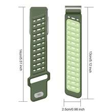 1 pièce Bracelets de sport pour 5.0 - Bracelets de remplacement en silicone ajustables et respirants compatibles avec la sangle 5.0 pour hommes/femmes, avec un cadre métallique en forme de U - Multicolore - Voir 3