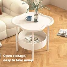 1pc Creative Modern Minimalist Mobile Side Table, Suitable For Living Room, Bedroom, Balcony - Coffee Table, Sofa Side Table, Nightstand