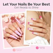 Cat Eye Gel Nail Polish Set, 6 Colors 9D Glassy Cat Eye Glitter Gel Polish Black Red Purple Blue Silver Brown Nail Polish All Seasons With Magnet Soak Off Led DIY Salon Gift-842643 - A-1無血紅素粉紅色 - 查看 6