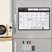 Refrigerator Magnetic Calendar, Dry Erase, For Refrigerator Purchases, Kitchen Event Planning .