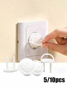 5/10pcs Standard Socket Covers, British Plug Socket Covers, Safety Power Socket Covers, Prevent Electric Shock, Protect British Standard Power Socket