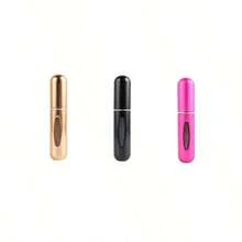 Perfume Bottle 3pcs Perfume Refillable Portable Mini Travel Bottle Set, Makeup Cosmetics Storage Tray Accessories Storage Containers - màu đen - Xem 2