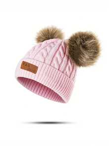 1 件婴儿透气冬季帽子柔软针织帽适合居家和旅行 - 彩色 - 查看 63