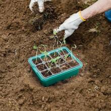 5Sets Seed Starter Tray With Grow Light, Elevated Seedling Starter Trays Kits With Adjustable Humidity Domes And Clear Cell Tray For Greenhouse Seeds Growing Starting