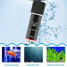 1pc USB Aquarium Heater With Temperature Sticker, Made Of Quartz Explosion-Proof Material, Mini Quartz Glass Tropical Fish Automatic Thermostat, 10W Design, Suitable For Aquarium And Home Fish Tank, Stops Heating When Water Reaches 26°C To Protect Fish Health