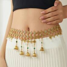 Fashion Waist Accessory Retro Design Tassel Body Chain Belly Dance Waist Chain Women Suitable Daily Wear Friends - Red - View 4