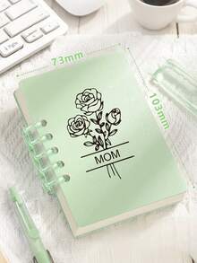 1/3/5/10 piezas Cuaderno mini de hojas sueltas personalizado, cuaderno de bolsillo con nombre y flor guardiana personalizados, cuaderno portátil personalizado, planificador de alta estética, adecuado para registros de oficina, notas de reuniones, notas de estudio; cuaderno personalizado para la temporada de graduación, cuaderno para el regreso a clases, cuaderno profesional personalizado, regalo para la temporada de graduación, regalo para el regreso a clases, regalo personalizado de empresa, regreso a clases - Multicolor - Ver 2