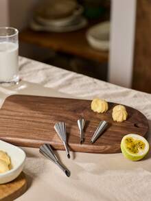 Cirelle 1/3 piezas/set de boquillas para glasear crema, boquillas para crema pastelera profesionales de acero inoxidable largas, herramientas de decoración de glaseado de pastelería pequeña, suministros de repostería, artículos de cocina - boca de hojaldre - Ver 3