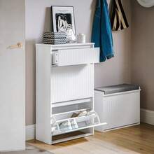 SoBuy Shoe Cabinet FSR165-W - 白色 - 查看 9