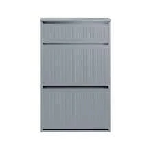 SoBuy Shoe Cabinet FSR165-W - 灰色 - 查看 4