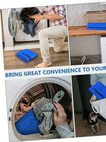 حقيبة غسيل الحيوانات الأليفة كبيرة الحجم باللون الأخضر/الأزرق الياقوتي - حقيبة فصل تنظيف مستلزمات الحيوانات الأليفة - قماش أكسفورد 210D قوي - طبقة عازلة للماء من البولي يوريثان الفضي، حقيبة عزل الشعر - غطاء واقي مقاوم للماء قابل لإعادة الاستخدام بسحاب - متعدد الاستخدامات