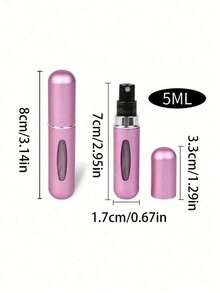 1/5 Multi-Color Portable Travel Perfume Refillable Bottle, Perfume Bottle 5ml Travel Spray, Pocket Wallet Perfume Mobile Container, Travel Spray Bottle - Nhiều màu - Xem 4