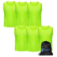6/12 Pcs Scrimmage Team Practice Vests Mesh Sports Pinnies Soccer Training Basketball Soccer Jerseys