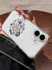 1pc Minimalist Fashion Shell, Starfish, Seashell Letter S Space Shell Transparent Shockproof TPU Phone Case, Compatible With Apple XS/XS Max/XR/11 12 13 14 15 16 Pro/Pro Max/14 15 16 Plus, Can Be Given As Holiday Gift To Partner And Friends