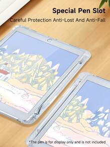 Deer Pattern Tablet Protective Case, Compatible With IPad 9.7/10.2/10.5/10.9/12.9/Pro 11 (10th Gen), Compatible With Samsung Galaxy Tab S6 Lite 10.4", Compatible With Kindle Paperwhite (12th Gen, 2024 Model), 2022 Kindle (11th Gen), Soft Shock-Proof, Smart Stand/Auto Wake/Sleep Function. Plant Pattern Protective Case. - Multicolor - View 5