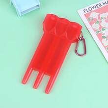 1Pc Caja de Dardos Portátil Transparente Dardos ABS Caja de Dardos con Cerradura de Llave Hebilla Integrada Caja de Dardos Universal Adecuada para la Mayoría de los Dardos - Rojo - Ver 19