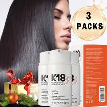 3pcs K18 Leave-In Molecular Hair Mask, Repairs Dry Or Damaged Hair, Reverse Hair Damage From Bleach, Color, Chemical Services & Heat - 3pc - 查看 1