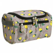 1 Pc Travel Makeup Bag, Travel Toiletry Organizer, Makeup Brush Holder, Makeup Organizer Bag, Toiletry Bag, Waterproof Oxford Cloth - Gray - View 1