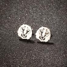1 Pair Of Stainless Steel Small Animal Earrings, Simple And Cute Pet Cat And Dog Stud Earrings Suitable For Women, Suitable For Daily Wear, Jewelry Gift - Silver - View 6