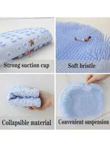 1pc Multi-Purpose Foot Scrubber Massage Mat, Anti-Slip Bathroom Foot Massage Mat, Tub Massage Pad, Slouchy Back Scratcher Gym Accessories