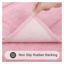 Bathroom Rugsof 3, Bath Mats Non Slip Washable - Soft Absorbent Shower Rugs For Tub Floor & Toilet - Blue Runner Rug, Yellow - As Picture 426 - View 3