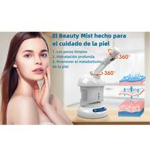 Kingsteam Vaporizador Facial Ozono Nano Iones Spa Limpieza, boquilla retráctil-Blanco - Blanco - Ver 10