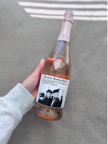 Custom Wine Label Waterproof Label Custom Photo Wine Label Black And White Photo Capitalized Black And White Bridesmaid Maid Of Honor Proposal Wine Label Wedding Gift Anniversary Gift Engaged Gift Gift - Multicolor - View 5