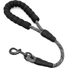 Detachable 2-In-1 Dog Leash With Reflective Safety Strap, Padded Handle - Heavy Duty Nylon Dog Leash For Medium & Large Dogs, Training, Walking, Outdoor Use (Small/Medium/Large)