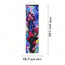 1 pieza Tapiz con diseño de setas, tapiz colorido con ojo hippie para colgar en la pared del dormitorio, decoración artística, regalo para cumpleaños o graduación