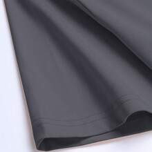 男士时尚印花宽松短袖T恤 | 精致设计 | 夏季必备 | 轻松搭配，展现你的风格 - 深灰色 - 查看 3