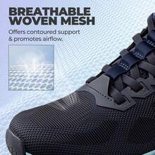 Women's Slip On Walking Shoes Hands-Free Cushion Running Tennis Non-Slip Comfortable Gym Workout Athletic Breathable Fashion Sneakers SwiftLite - 藍色 - 查看 8