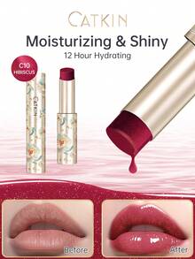 Bálsamo labial hidratante y brillante CATKIN, de textura ligera, no pegajoso, 3.4g, C10 Hibisco - C10 HIBISCO - Ver 8