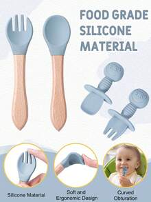 9 pezzi/1 set di utensili per l'alimentazione dei bambini, set di stoviglie per bambini in silicone con ciotola, piatto con base a ventosa, bavaglino regolabile in silicone, tazza per spuntino per bambini con cannucce in silicone, 2 paia di forchetta e cucchiaio in silicone adatti per le piccole mani dei bambini