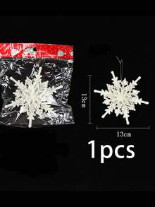 Handmade White Snowflake Decorations, Christmas Hanging Snowflakes With String, For Winter Christmas Tree Decor, Craft Snowflakes Home Decor Christmas Decorations Room Decor