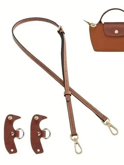 2025 Leather Transformation Buckle Wallet With Adjustable Detachable Shoulder Strap Minimalist Handbag Fall