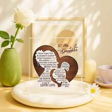 个性化女儿礼物、独特的家居装饰、妈妈给女儿的励志留言、女士书桌装饰、卧室装饰美学、女儿生日礼物、周年纪念礼物——母亲节、生日和周年纪念日的完美之选 - 彩色 - 查看 4