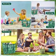 Borsa da spiaggia per donna, borsa a mano leggera, adatta per le vacanze e i viaggi al mare, adatta per donne e famiglie